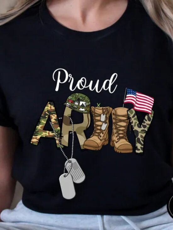 Tops - Proud Army Mom Shirts, Personalized Shirt, Gift For Mothers Day